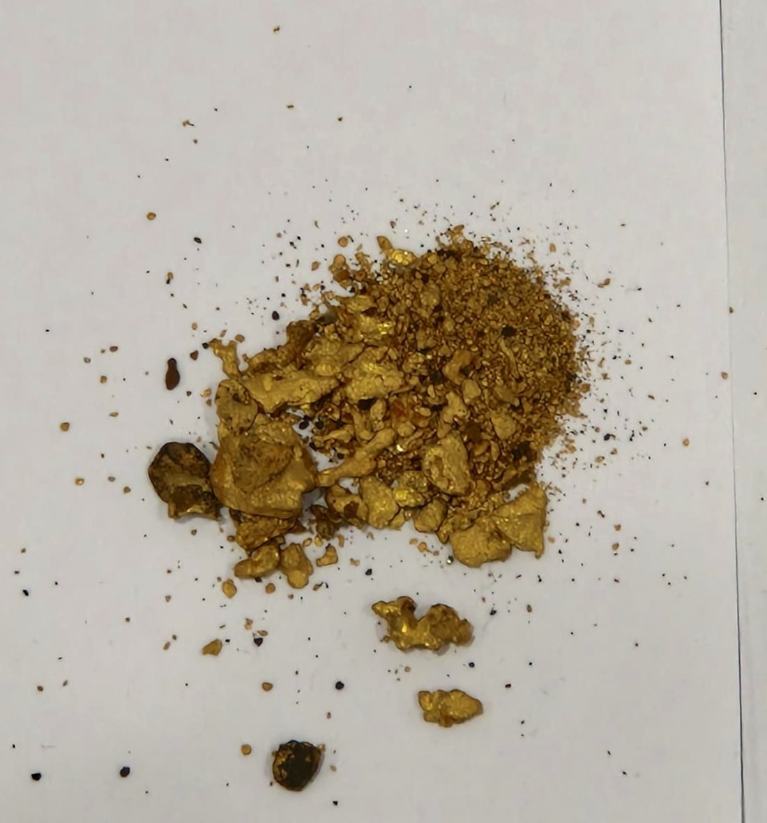 Gold recovered from the Kono licence